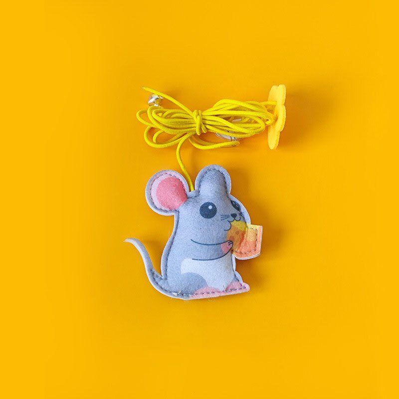 Cat Toys Kitten Toys Jump Exercise Interactive Toy-Replaceable Door Elastic Rope Automatic Toy Funny Cat Teaser Stick Mouse Toys: mouse