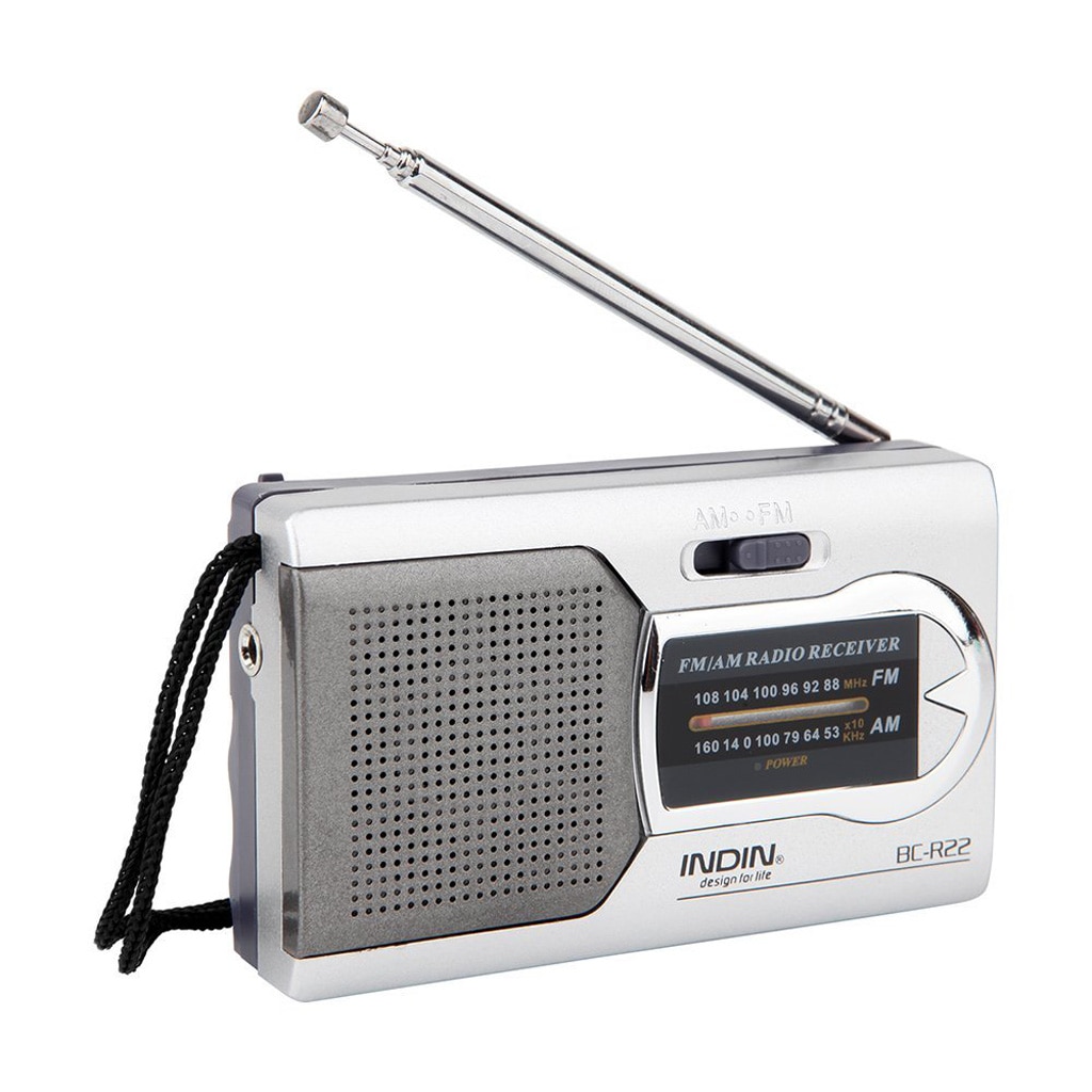 BC-R22 Pocket Draagbare Mini Am/Fm Radio Speaker Wereld Ontvanger Telescopische Antenne Mini Draagbare Am/Fm Radio Speaker