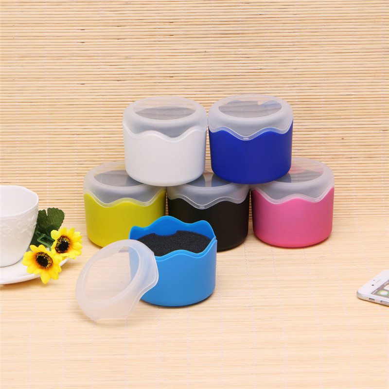 1PC couleur bonbon montre-bracelet mallette de rangement en plastique unique montre boîte boîtier avec éponge