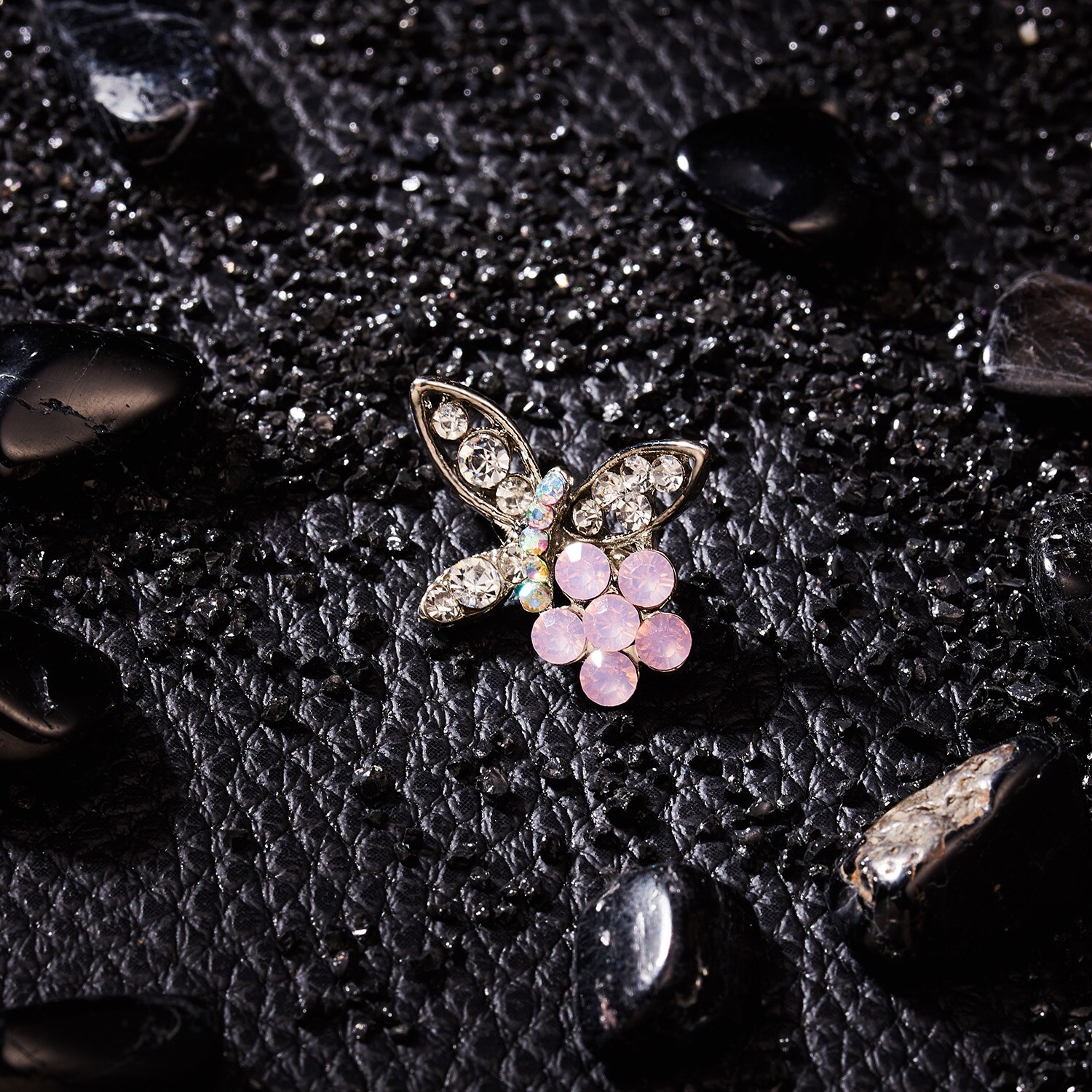 Rinhoo Leuke Kristal Kleine Broche Gitaar Strik Zeester Bee Vlinder Kat Olifant Hart Dier Insect Reversspeldjes Badge Sieraden