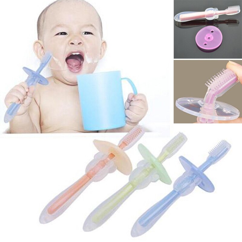 Baby zachte kauwbare, buigzame bijtring trainingsborstel voor baby's, tandenborstel voor baby's, verzorgingsproducten voor baby's
