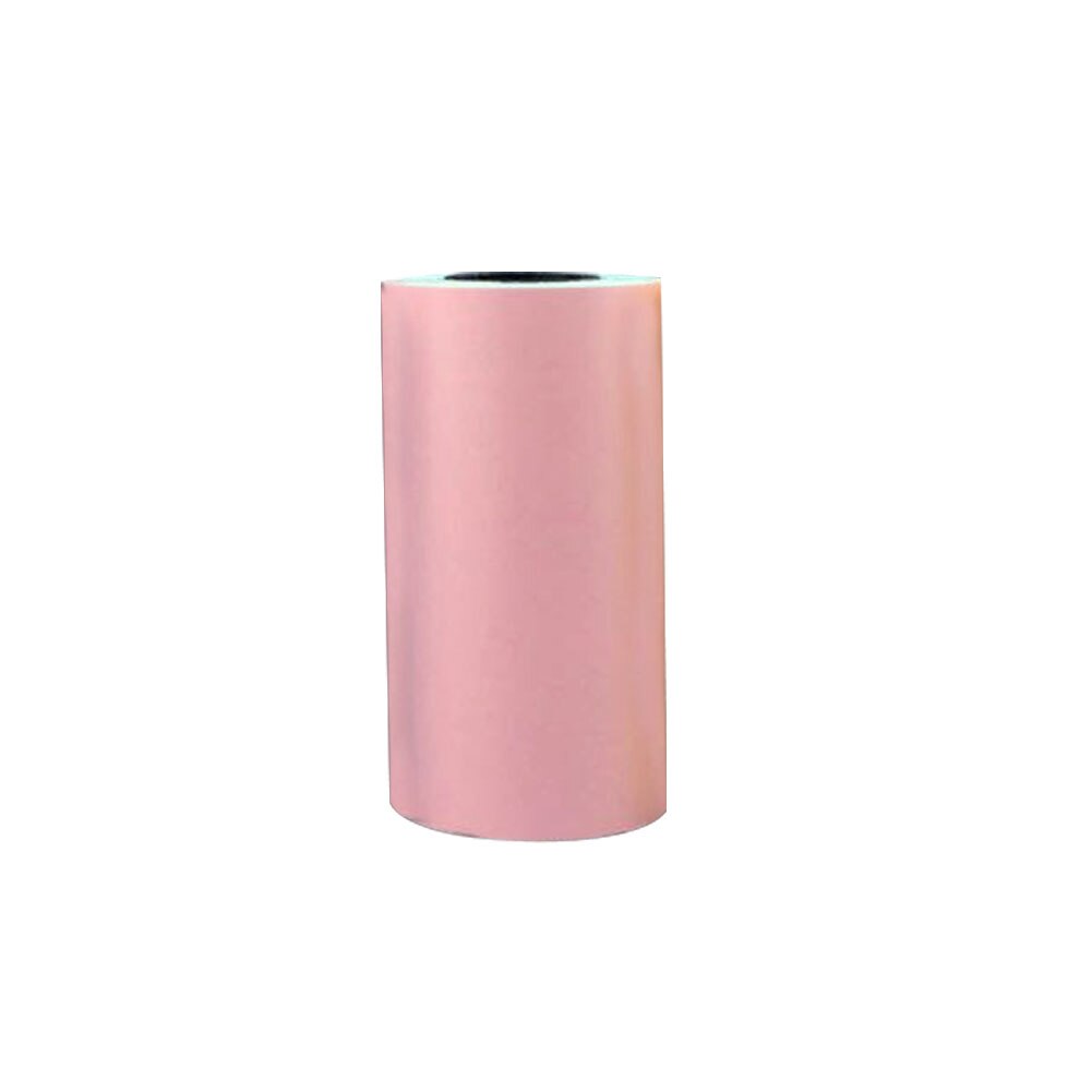 Thermal Printing Paper 57x30mm A6 Self-adhesive Thermal Sticker Printing Paper for Paperang Photo Printer small POS machine: Pink
