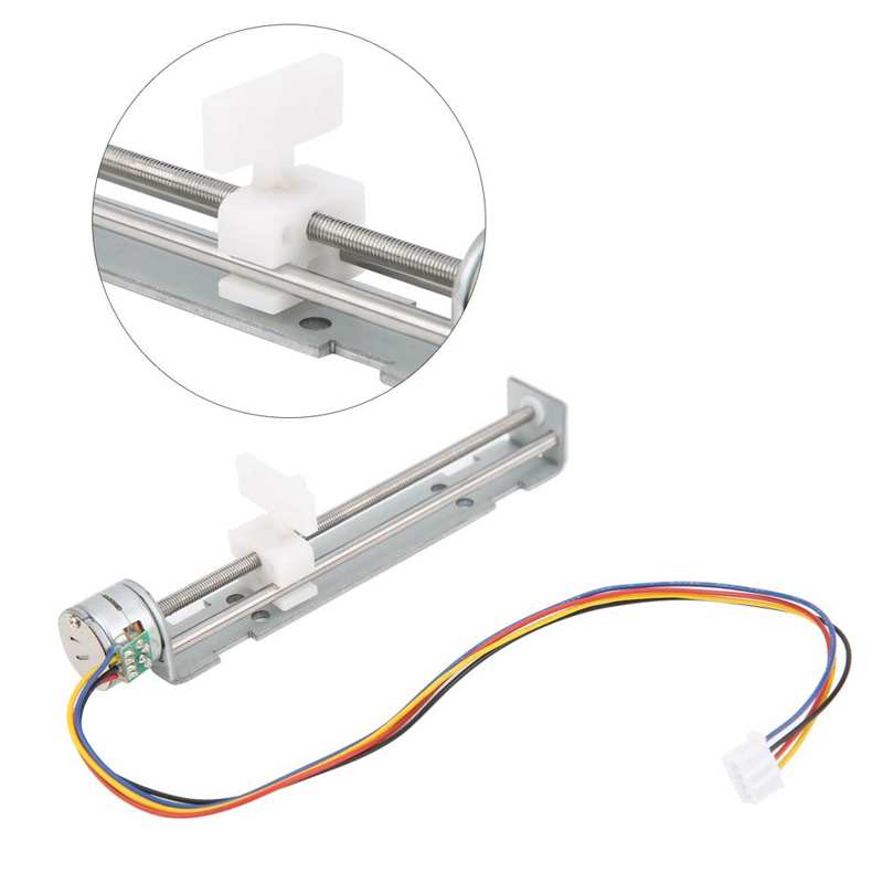 guia linear linear rails and bearings Stepper Motor Linear Stroke with Slider 80mm 2-Phase 4 Wire DIY Small