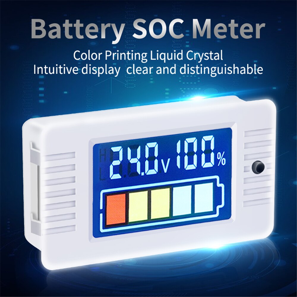 Batterij Capaciteit Indicator 12V 24V 36V 48V 60V 72V Dc 0-100V li-Ion Loodaccu Tester Lcd Digitale Voltmeter Voltage Meter