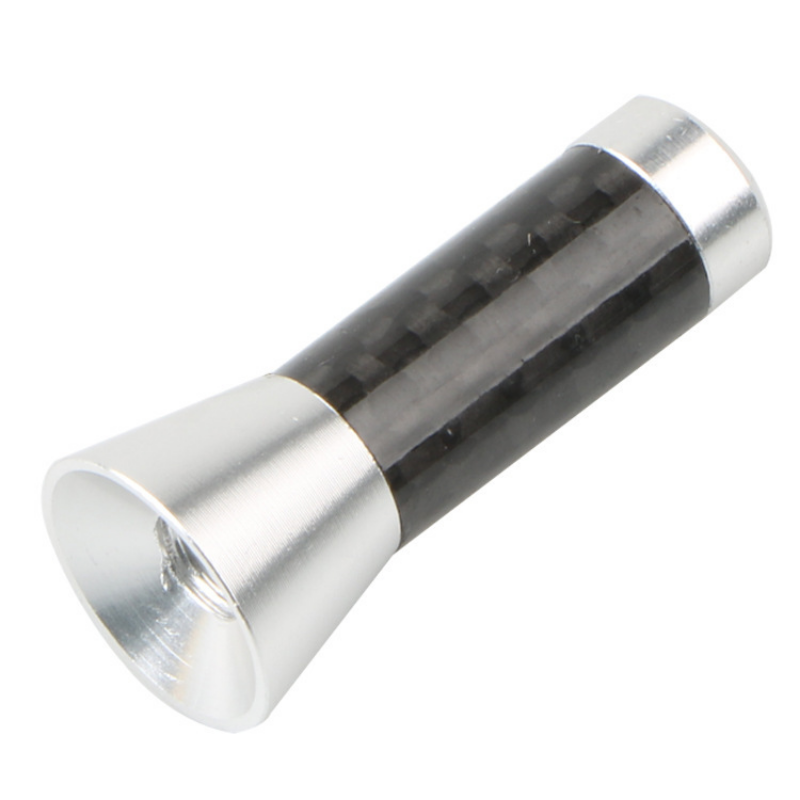Auto Dak Antenne Koolstofvezel 3.5/8/12Cm Radio Antenne Antenne Radio Fm/Am Metalen Ontvangende Antennes Korte Stompe Mast Antenne: Bruin
