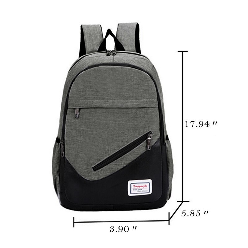 MoneRffi USB Lade Leinwand Rucksack 3 teile/satz Frauen Schule Rucksäcke Schulranzen Für Jugendliche Mann Student Buch Tasche Jungen Satchel