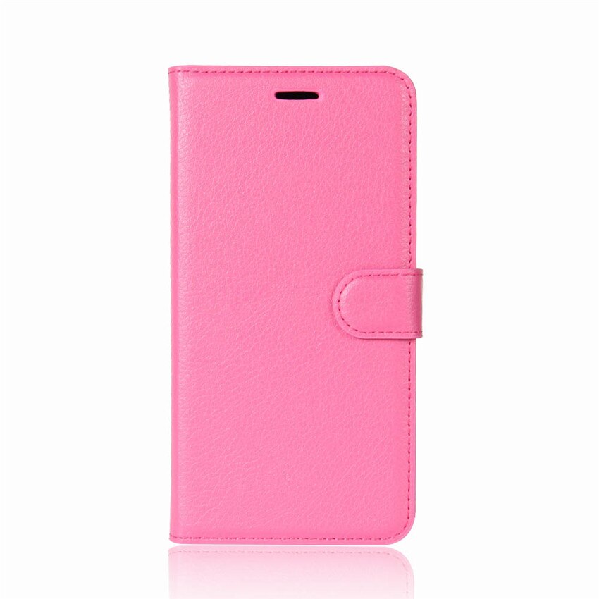 Case for ZTE Blade A520 Case 5.0 inch Wallet Flip Leather Phone Case For ZTE Blade A520 A 520 Case Back Cover Protective Fundas: Rose Red