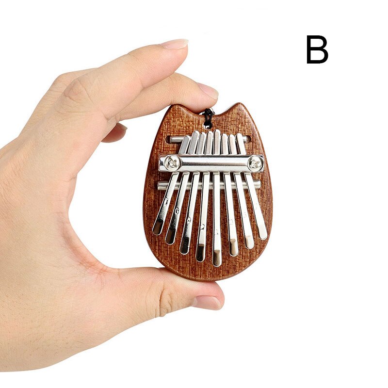 Mini Kalimba Wooden Thumb Piano 8 Tone Gecko Kalimba 8 Keys Mahogany Musical Instrument for Beginner B2Cshop: b