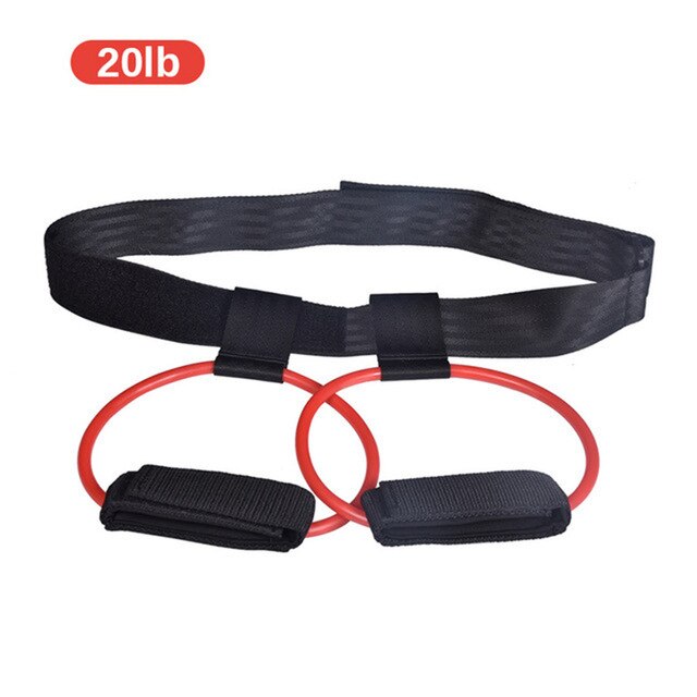 yoga trening strikk Fitness motstand kroppstrener dra tau løping hoppe band lår styrke stropp trening til sport: Himmelblå