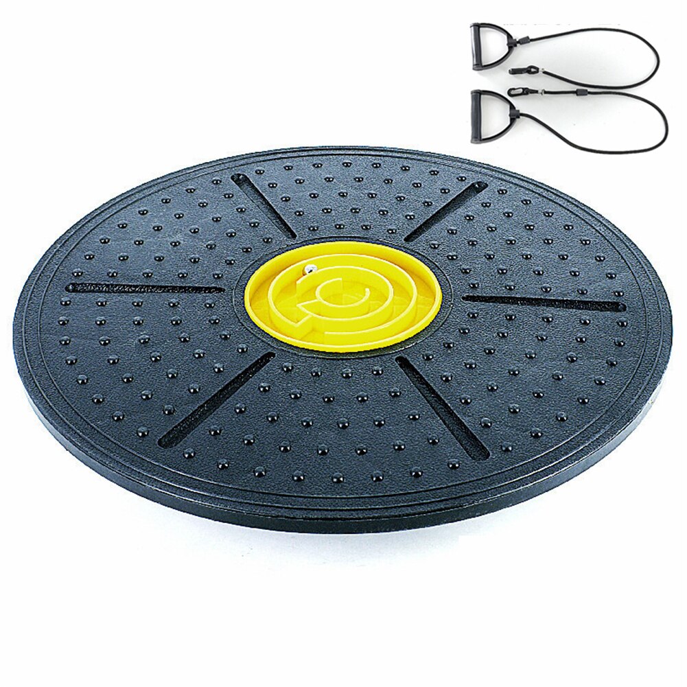 Yoga Fitness Balance Board 360 ° Rotatie Schijf Stabiliteit Met Doolhof Massage Abs Ronde Platen Voor Gym Thuis Taille Twist training: Yellow maze handle