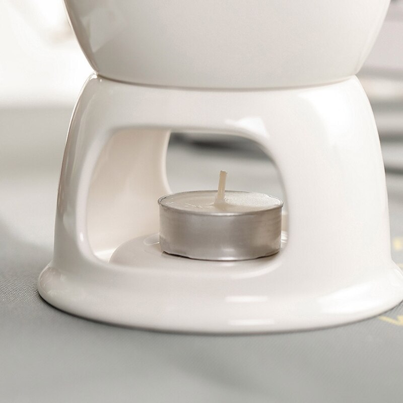 Keramische Chocolade Fondue Set Ijs Kaas Pot Set Porselein Smeltkroes N1HA