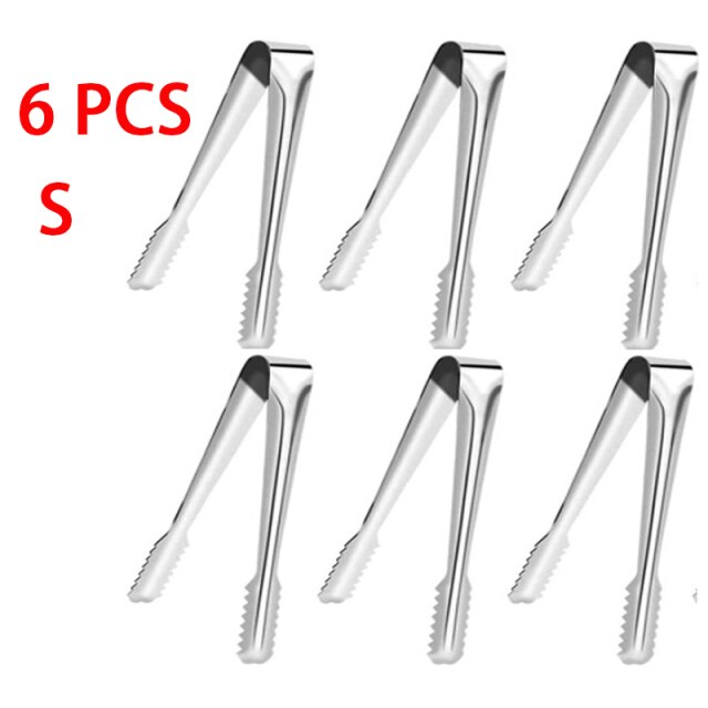 Pince à bloc de glace, Mini pince à Clip, pince à Cube de glace, pince à glace, Mini pince, pince à barre de bonbon: 6 PCS S
