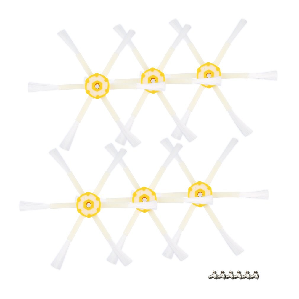 6 Armed Side Brush Sweeping Robot Vacuum Cleaner Accessories Replace Parts For Roomba 528 595 620 650 760 770 780 790