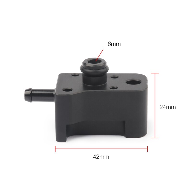 Turbo Boost Tap Gauge Tap Adapter for A3 Golf 2.0 TSI Vacuum Sensor Black