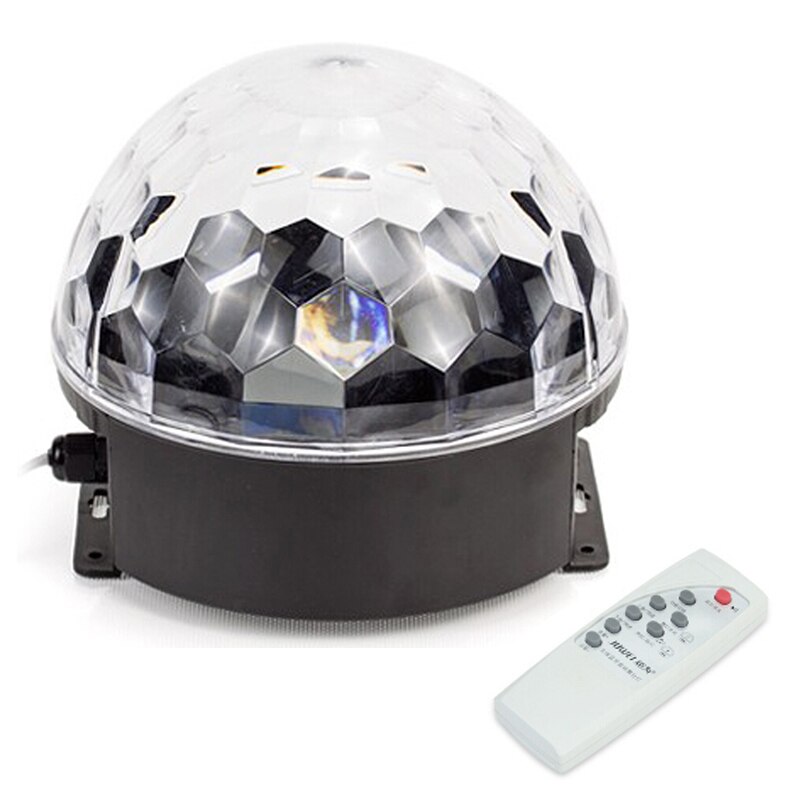 Commande vocale Bluetooth MP3 lecteur cristal boule magique télécommande 6 couleurs numérique rvb Disco boules lumières lumière de scène