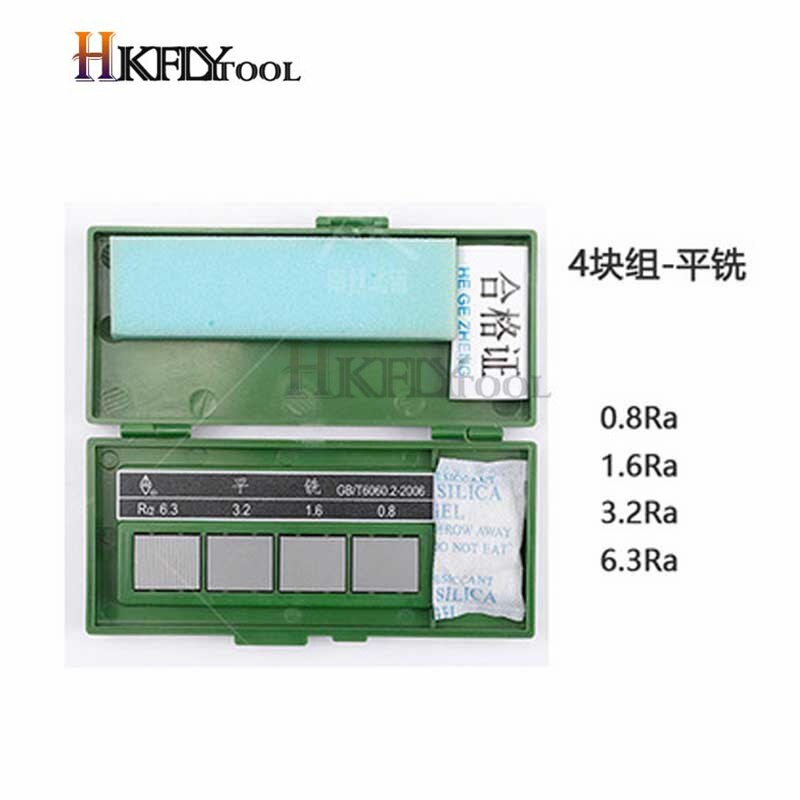 Oppervlakteruwheid Vergelijking Sample Blok Notebook Sample 30 Blokken Ra0.05-12.5Mm Ruwheid Sample Blok Gauge: 0.8-6.3Flat milling