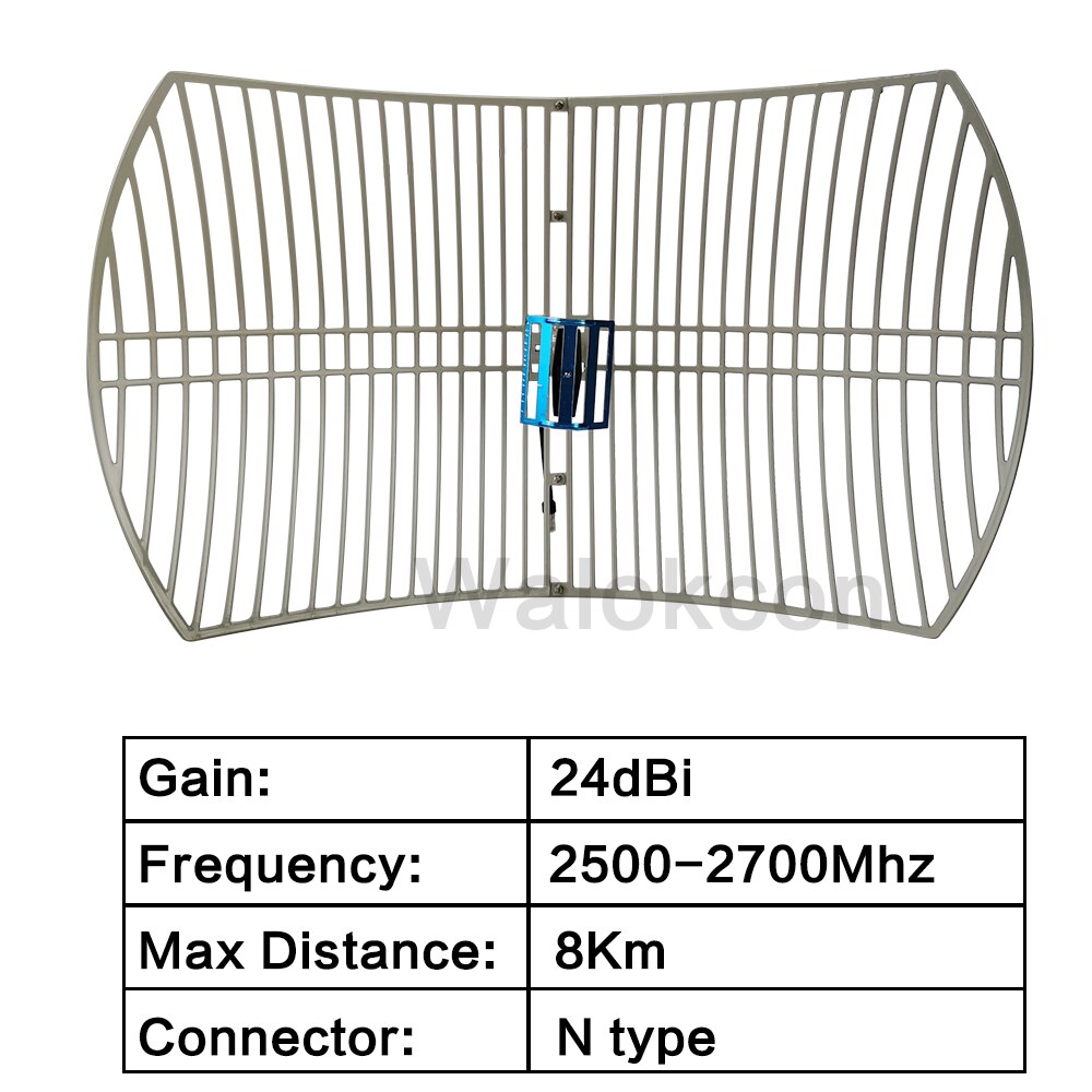 24dBi Gain 2500-2700 4G LTE 2600 External Grid Ant... – Grandado