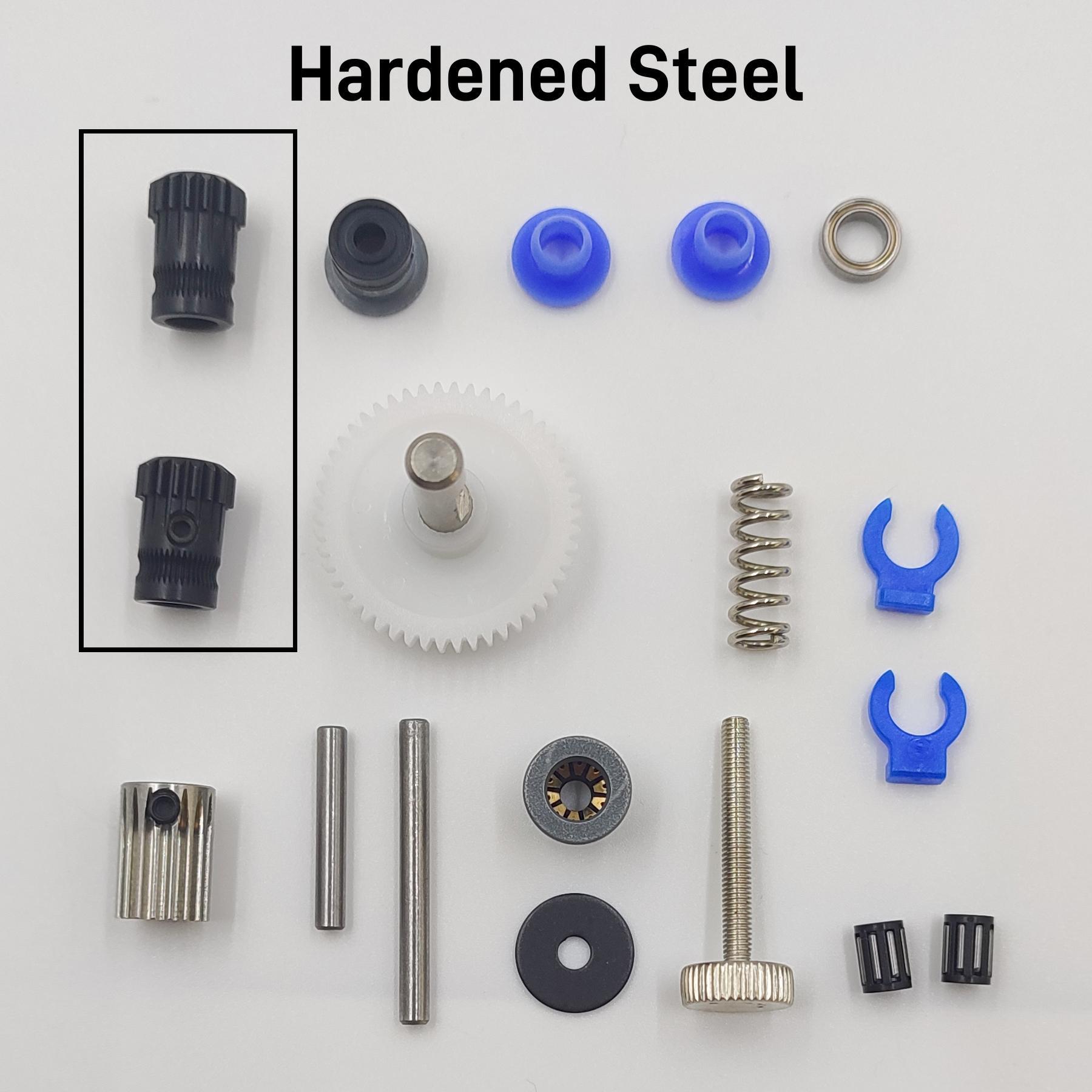 BMG Extruder Kit Dual Drive Gear Gehärteter Stahl Upgrade Feed Gear Extruder Kit für BMG für Prusa DIY Bowden Direct Extruder: WHITE