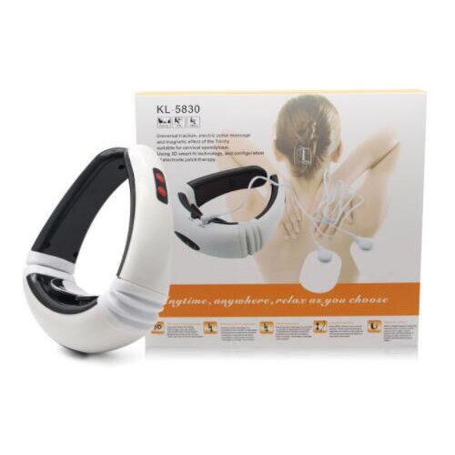 Warmte Draadloze Elektrische Puls Rug En Nek Massager Ver Infrarood Verwarming Pijnbestrijding Tool Gezondheidszorg Ontspanning Body Massage: With Box