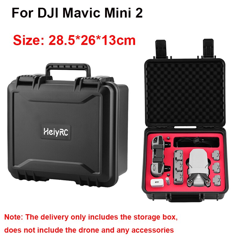 Bolso de ABS a prueba de explosiones para DJI Mini 2, carcasa dura, Caja impermeable para Mavic Air 2/Air 2S, accesorios para drones, estuche de almacenamiento: HyRC for Mini 2