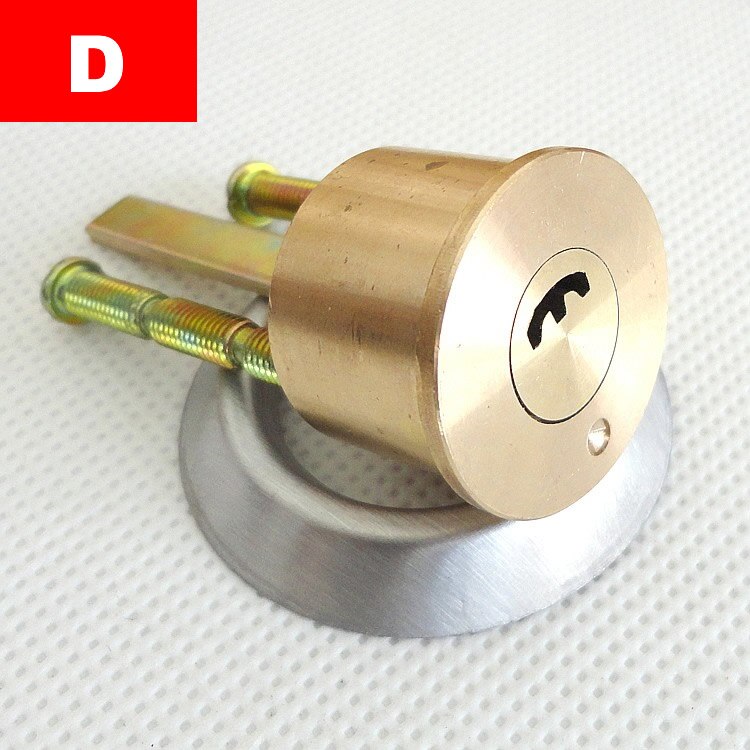 Beveiligingsslot koper/vervang slotcilinder, anti-diefstal ijzeren poort, houten deuren, oude buitendeur, slotaccessoires,: D