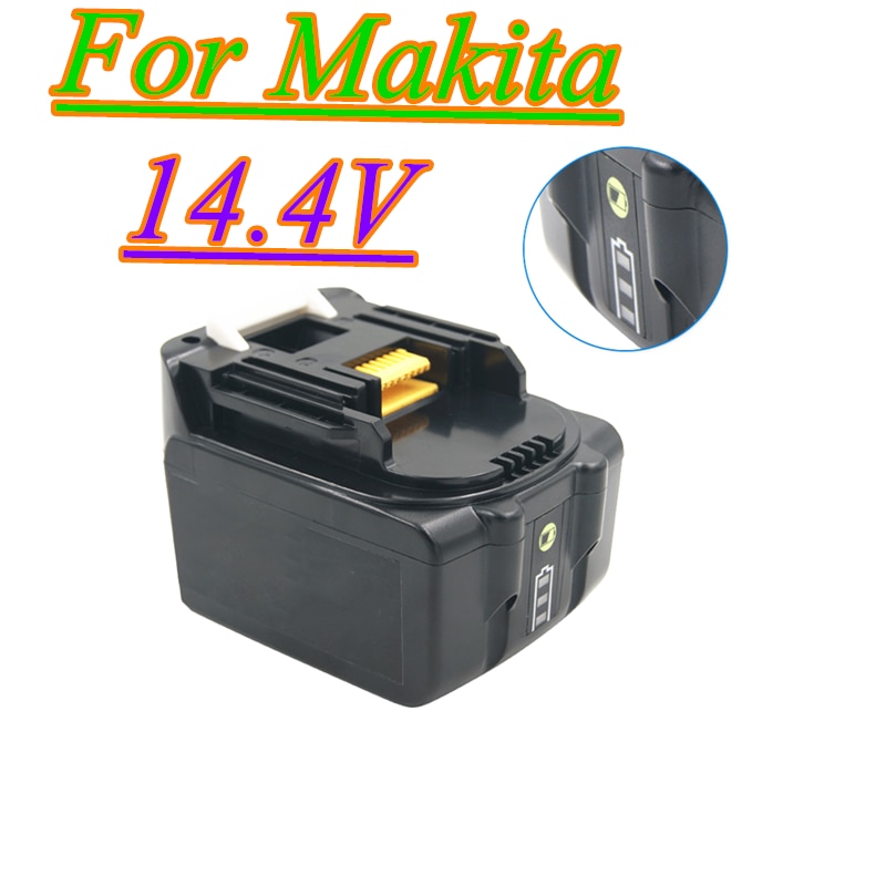 14.4v 10000 mah lithium-ion oplaadbare accu voor makita  bl1430 bl1415 bl1440 194066-1 194065-3 elektrisch gereedschap
