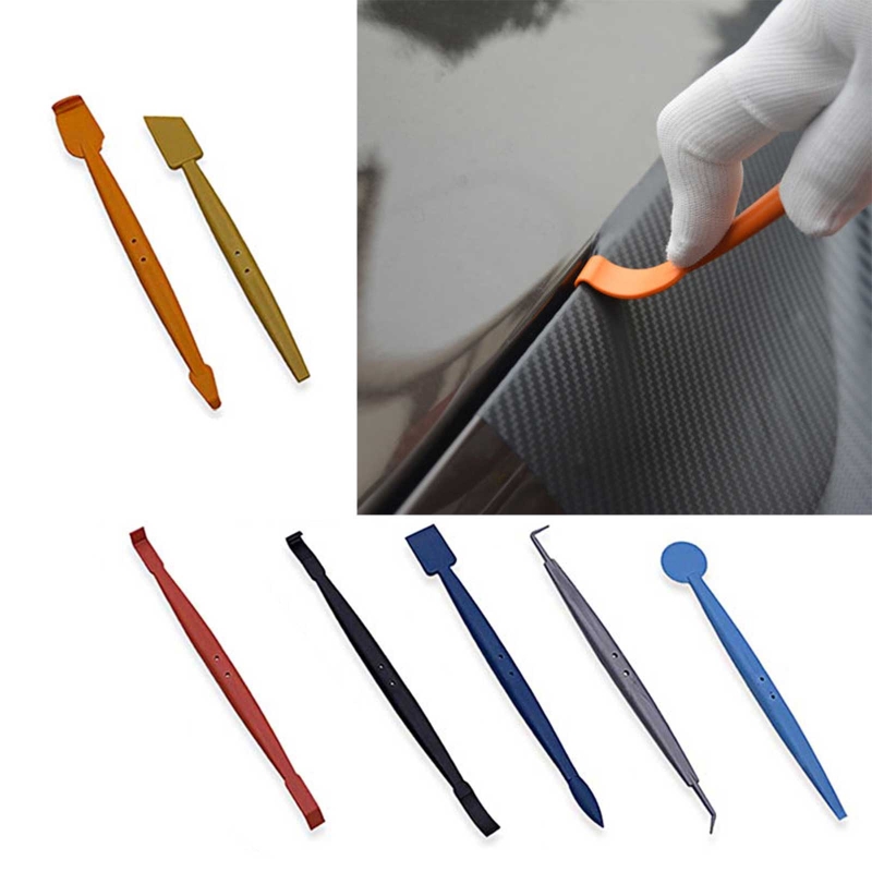 Car Wrap Stick Magnet Micro Squeegee with Wrap Slip Cut Clipper Different Hardness Vinyl Wrap Film Tool