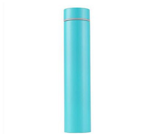 Rustfrit stål termokande vakuumkolbe slik farve airless flaske damer vand kop: Blå