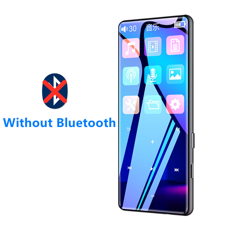 Lecteur MP3 Bluetooth en métal HiFi, baladeur Audio Portable avec haut-parleur, Radio FM, enregistreur de livres électroniques, lecteur de musique: without bluetooth / 64 GO
