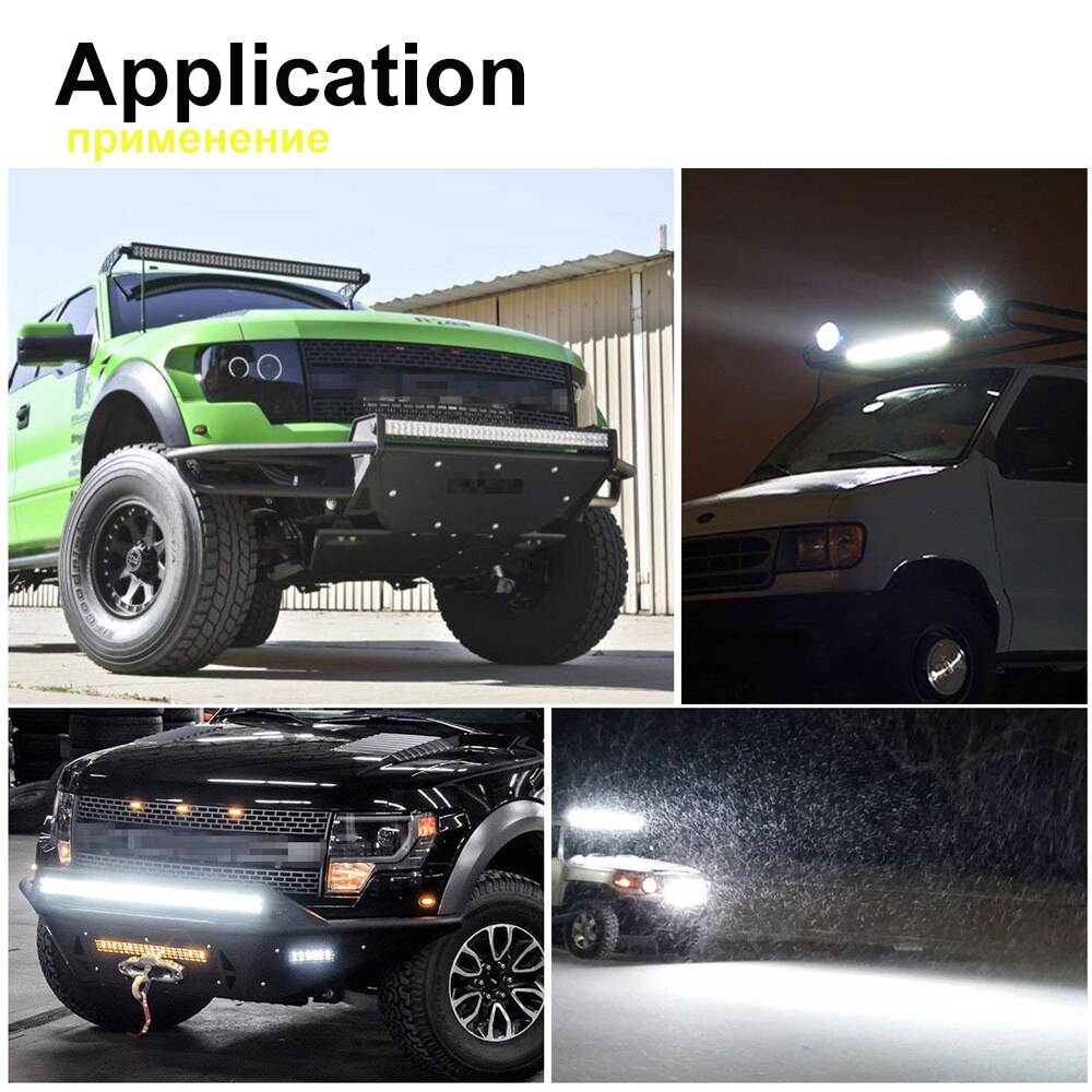 Led bar 22 tommer led lys bar led arbejdslampe til bil traktor båd offroad off road 4wd 4 x 4 lastbil suv atv kørsel 12v 24v