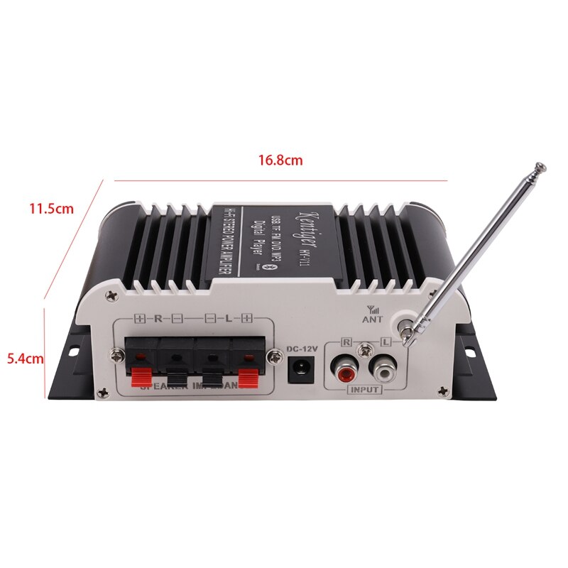 Kentiger hy-  - v11 bluetooth-verstärker, 2-- kanal-superbass-audioverstärker mit fernbedienung, tf-usb - fm 85db mp3 fm -radio