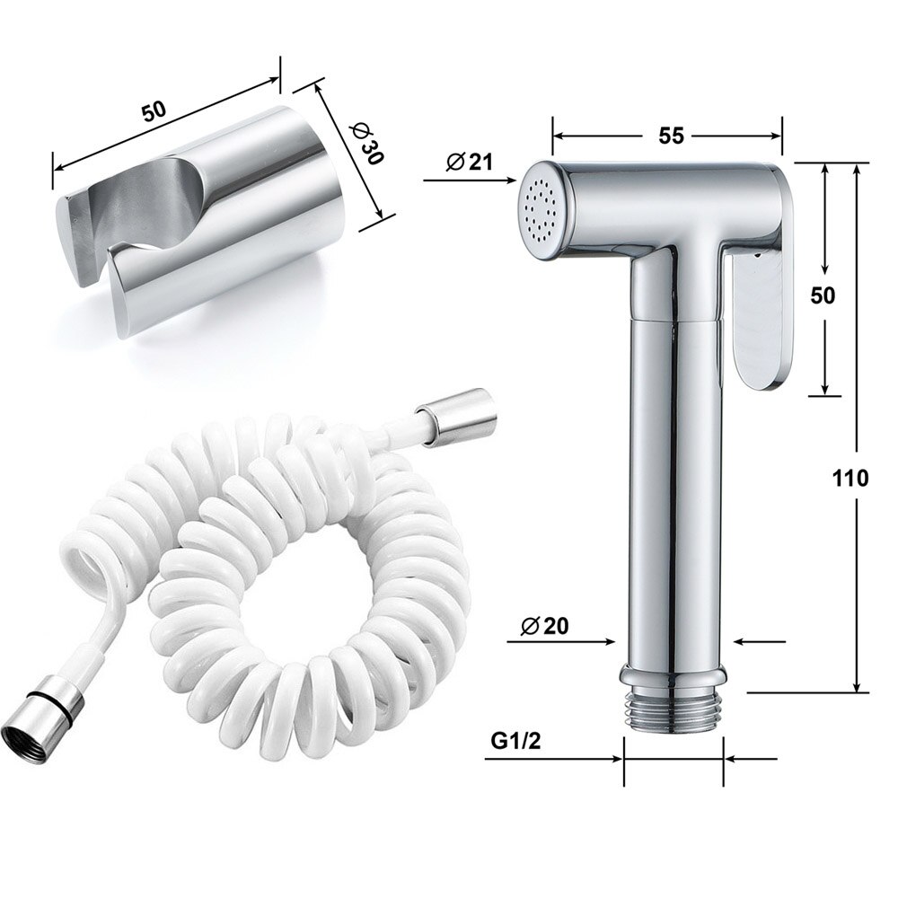 Handheld Bidet Douchekop Spuitbus Badkamer Schoon Vervangen Flusher: Bourgondië