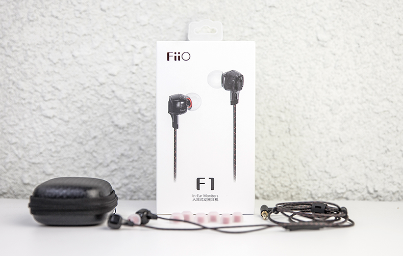 FIIO F1 Dynamic In-Ear Monitors earbuds high performance potential Earphone with in-line microphone and remote 3.5mm jack 120cm