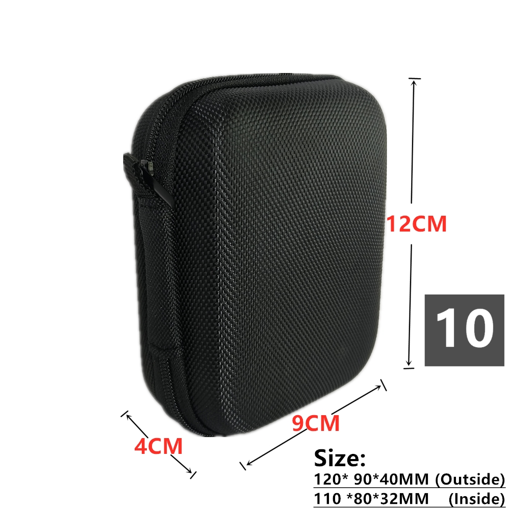Digital Multimeter Bag Tool Storage Bags for Electronic Accessories Shockproof Bag EVA Box Case Earphone Data Cable Storage Bag: SILVER