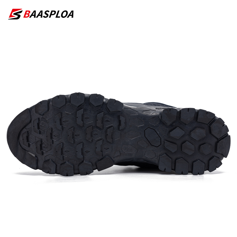 Baasploa Herren Wanderschuhe lässig Ich bin Freien rutsch feste verschleiß feste Turnschuhe männliche wasserdichte bequeme Wanderschuhe