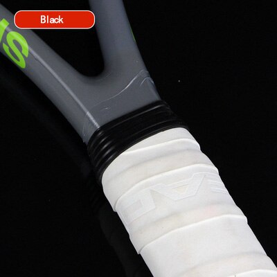 5 sztuk rakieta tenisowa rakieta Fix Ring paletka do badmintona uchwyt rękojeści pierścień rakieta zespół Overgrip Protector: black