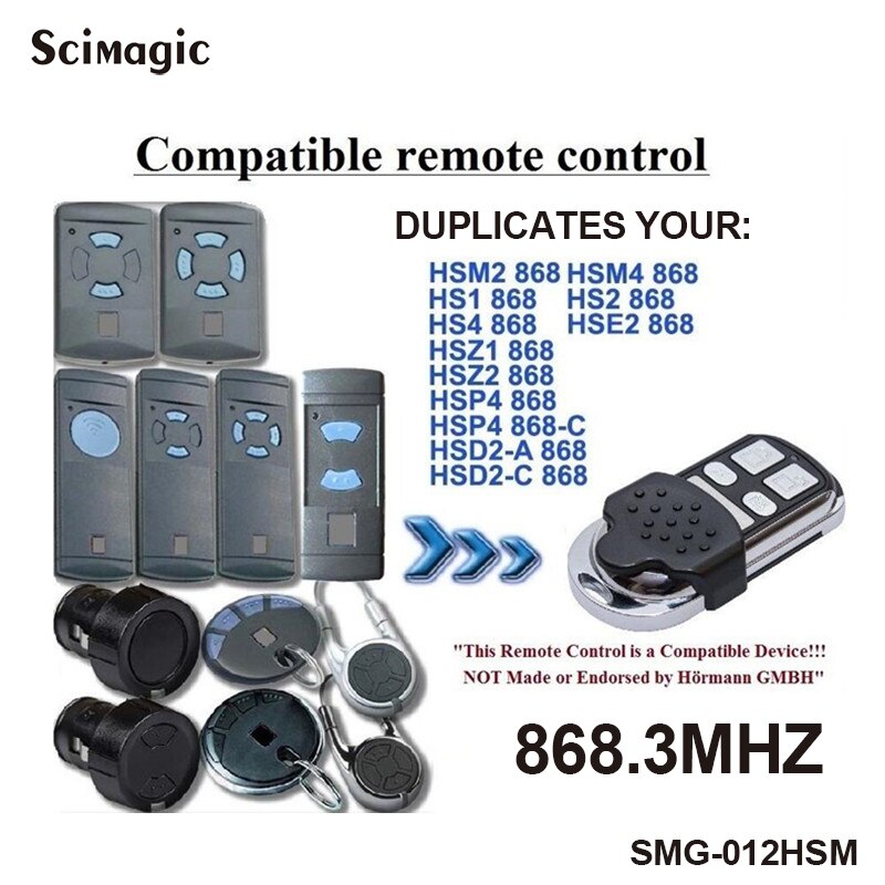 Marantec télécommande porte de Garage Clone 868 MHz 433mhz Marantec commande porte ouvre-porte émetteur porte-clés