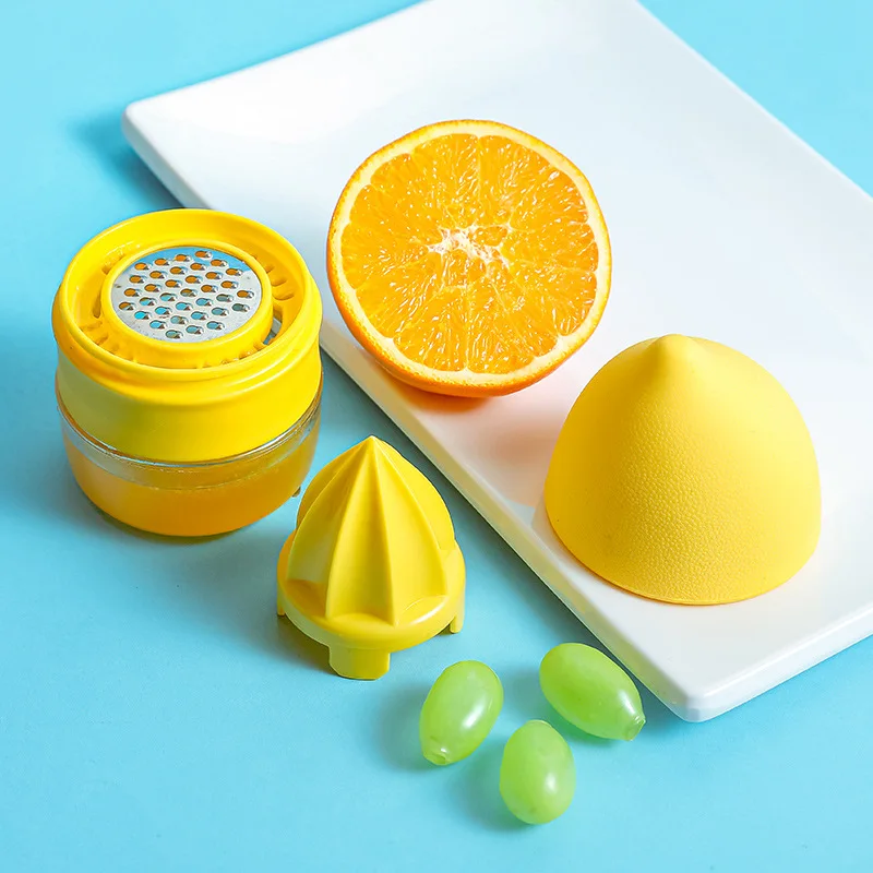 Handleiding Juicer Silicone Lemon Juicer Mini Drie In Een Juicer Kleine Fruit Gereedschap