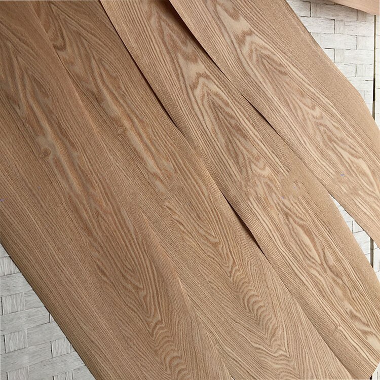 Natural Genuine Chinese Ash FC Wood Veneer for Furniture Backing with Tissue about 20cm x 2.2m 0.25mm thick C/C