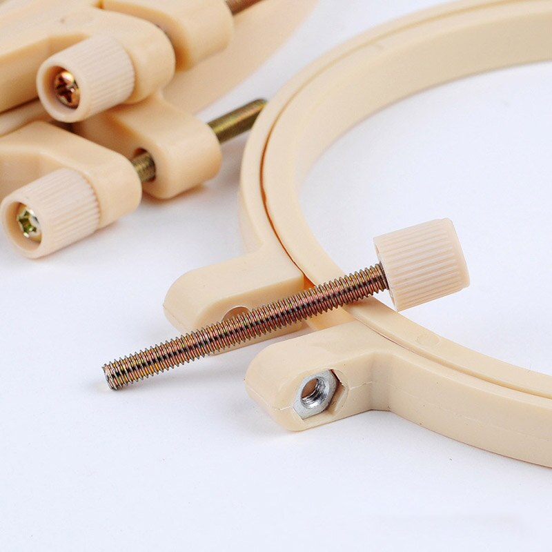 Anneaux en bois réglables, cadre de Tambour, cerceaux de broderie en bambou/métal, fournitures de broderie, Portable, 1 pièce