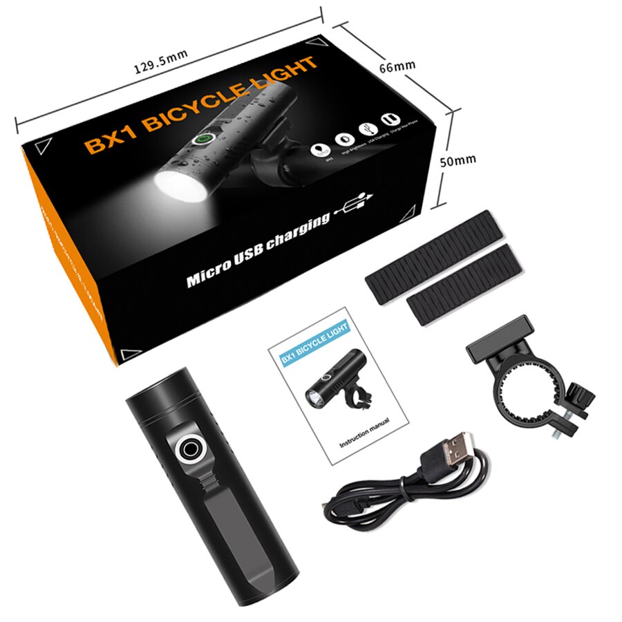 NEWBOLER-linterna de 2400 lúmenes para bicicleta, luces LED USB para bicicleta, linterna de aluminio para MTB, faro delantero, accesorios para bicicleta