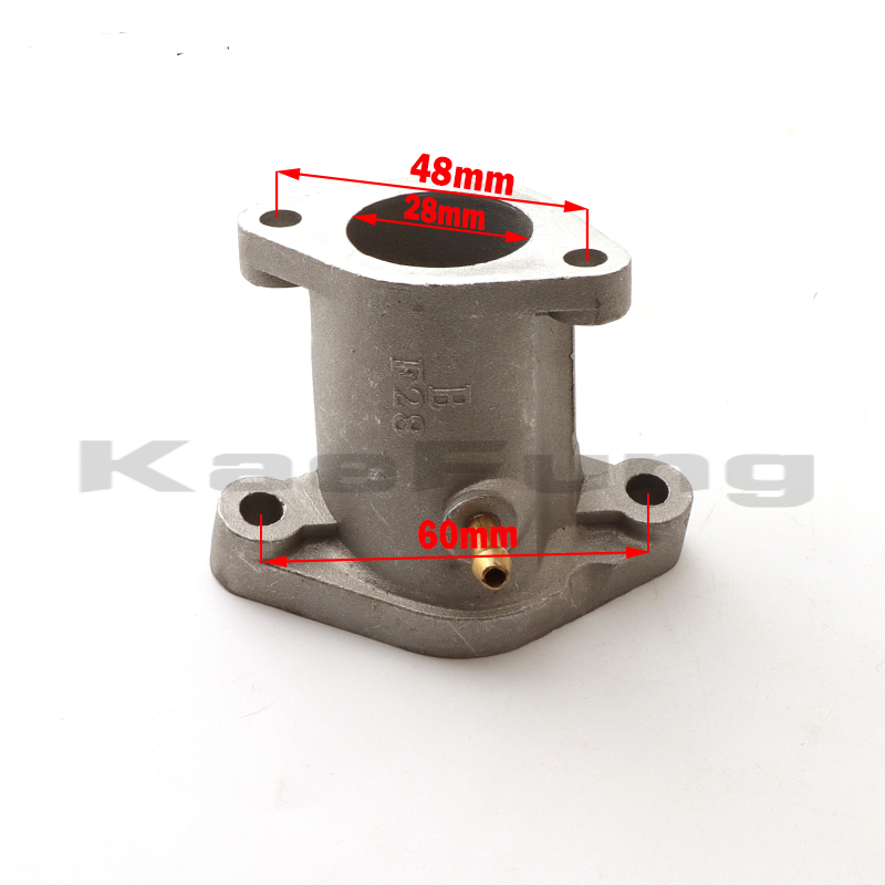 Motorfiets Carburateur Interface Aluminium Adapter Inlaatspruitstuk Voor Yamaha YBR125 Ybr 125 125cc Accessoires