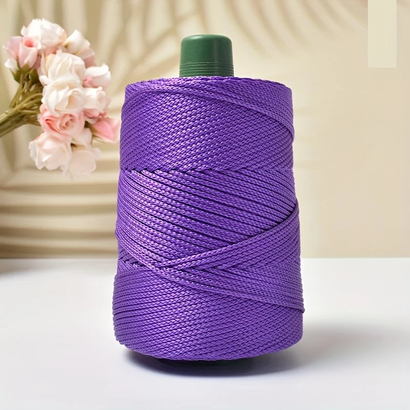 230G Polyester Häkelgarn 3mm Hohlgarn Leichte Viskose Eisseil Hutgarne Handgewebtes Garn Diy Hakenkissen Hohl Helle Seide: Rosa
