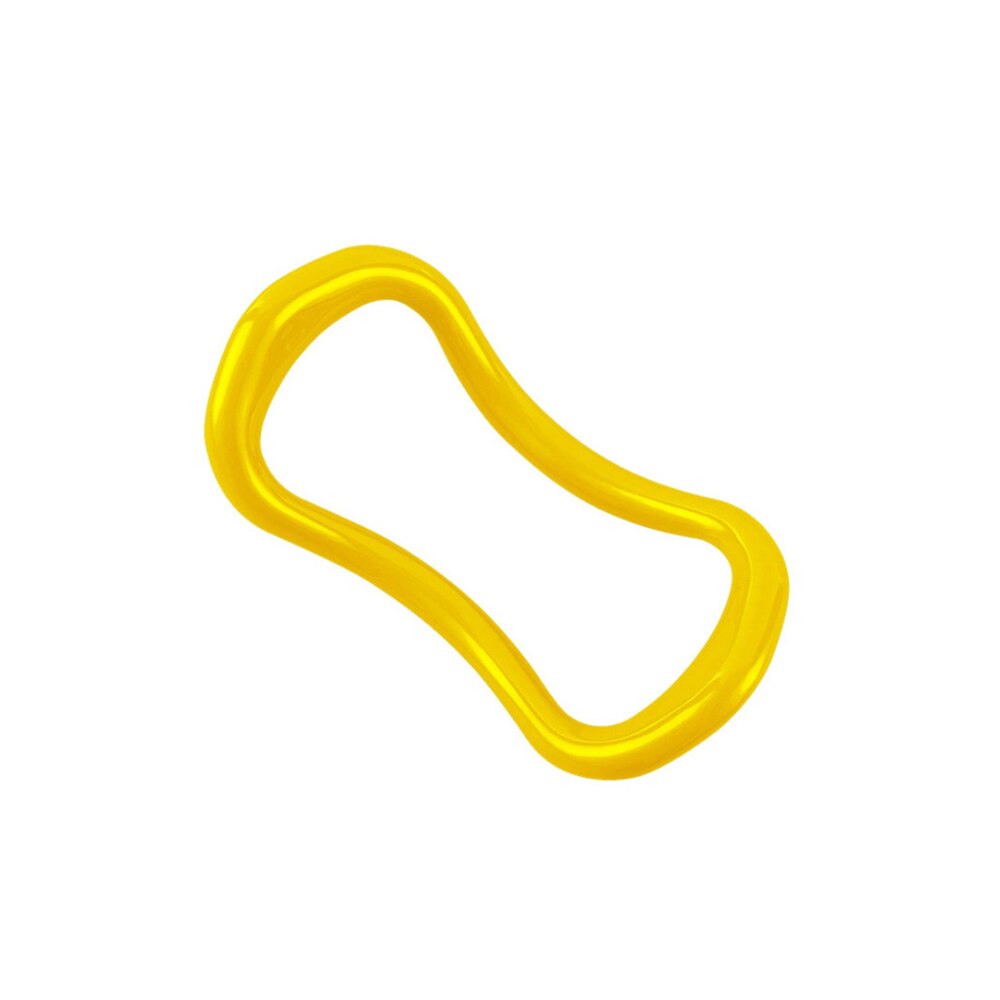 Fitness ejercicio Circulo de Yoga anillo Pilates entrenamiento piel brazo pecho cintura formación resistencia al estiramiento entrenador de gimnasio en casa equipo: YELLOW