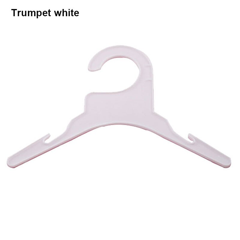 Pet Plastic Coat Hanger Dog Clothes Hanger Pet Clothes Hanger Children's Small Hanger: S white