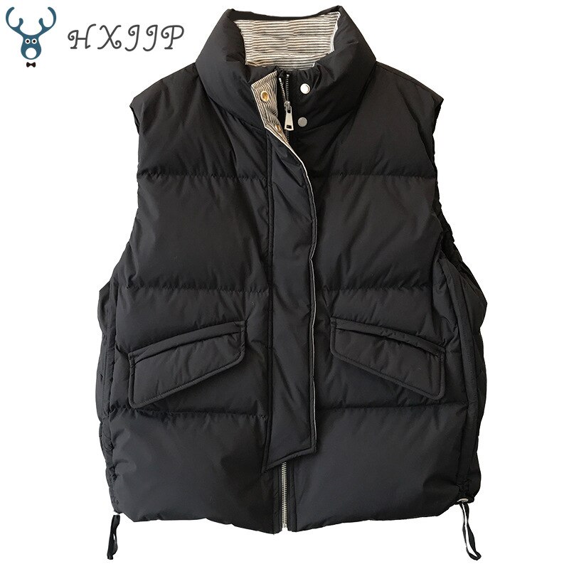 Talvitakki kapea raidallinen pystykaulus pitsi 3059. puuvillaliivi naisten liivi #39