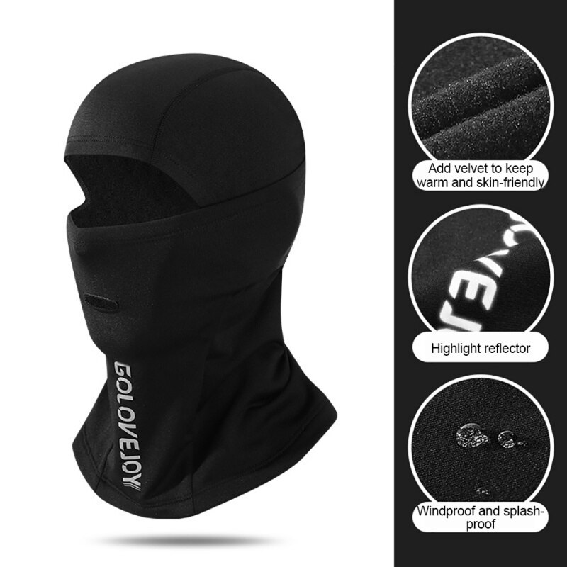 Winter Balaclava Motorcycle Ski Mask Fleece Hat Windproof For Men Warm Neck Full Face Shield Snowboard Motorbike Cycling Protect
