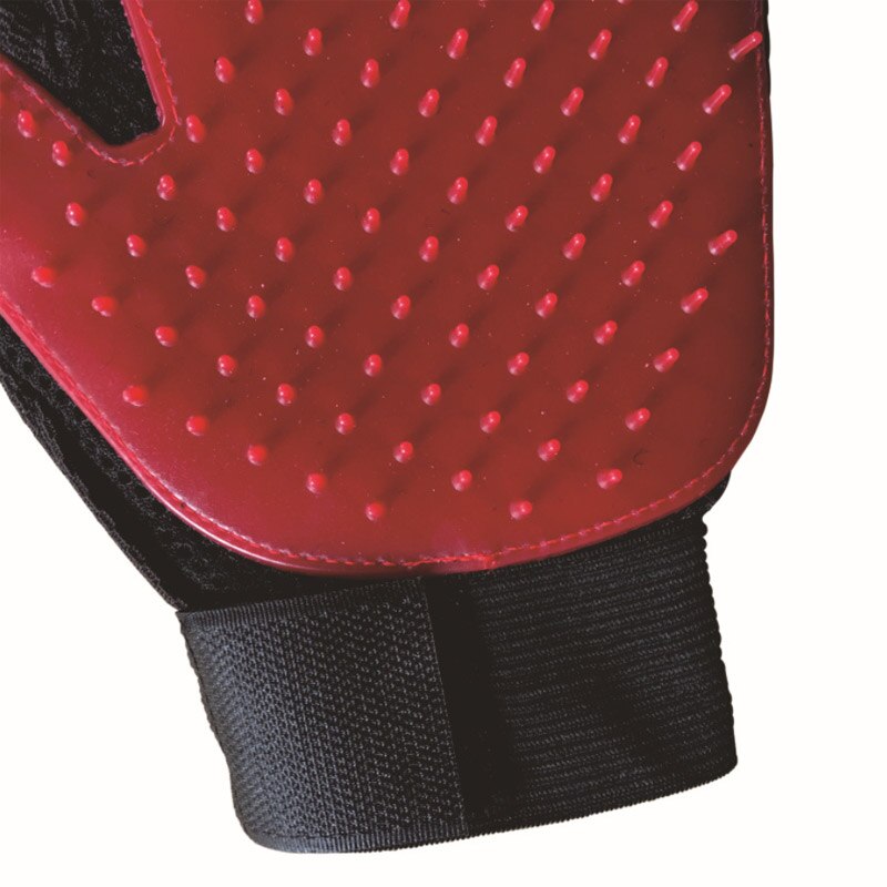 Peigne à gants pour poils d'animaux | offre spéciale, peigne à gants pour poils d'animaux, chien chat, toilettage, gant de nettoyage, follicule de chiot, massage des mains, brosse de d'hygiène: Red / Left and right hand