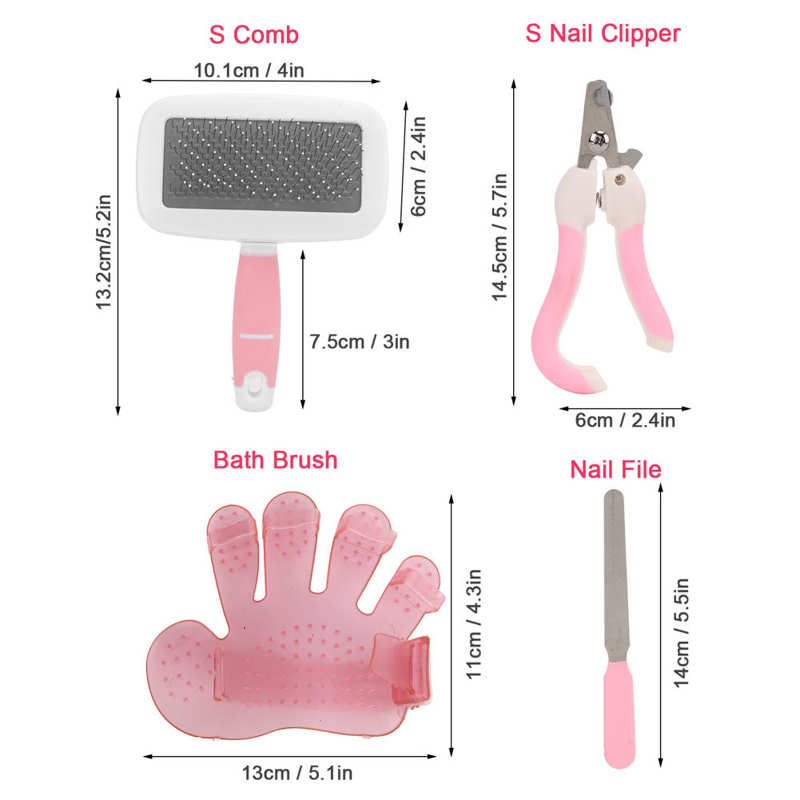 Small Pet Grooming Set Deep Cleansing Rabbits Grooming Kit Interactive for Small Animal