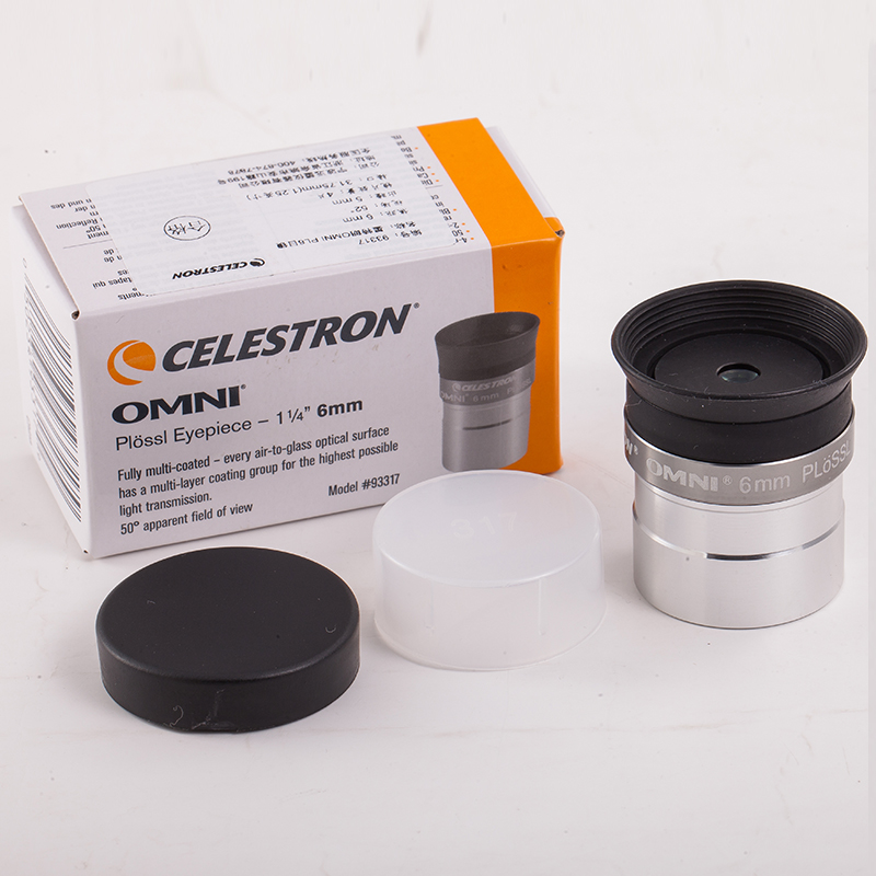 Ocular Celestron OMNI, accesorio para telescopio astronómico, campo de visión de 52 grados, ocular de 4 mm, 6 mm, 9 mm, 12 mm, 15 mm, 32 mm, 40 mm: Azul